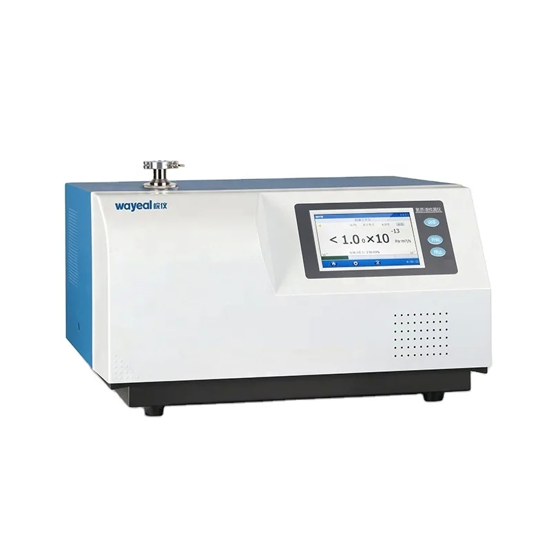 5*10-13 Pa.m3/s 헬륨 누출 감지기 7 컬러 터치 스크린 2pcs 이리?? 이온 소스